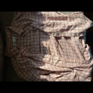 pink and black plaid flannel